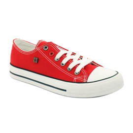 Big star 274020 zapatillas atadas blanco rojo 1