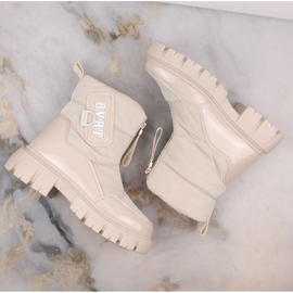 Filippo W PAW498B botas de nieve aislantes con cremallera, beige 14