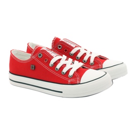 Big star 274020 zapatillas atadas blanco rojo 4