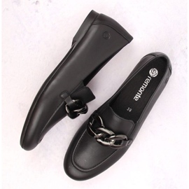 Rieker Zapatos cómodos de piel con cadena Remonte W RKR645, negro 35