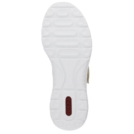 Zapatos cómodos calados Rieker W RKR575A, beige 36