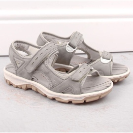 Sandalias cómodas Rieker W RKR674 gris 5