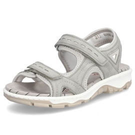 Sandalias cómodas Rieker W RKR674 gris 8