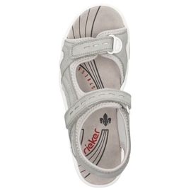 Sandalias cómodas Rieker W RKR674 gris 11