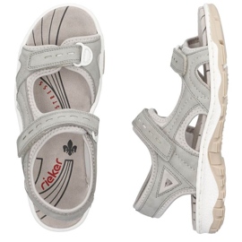 Sandalias cómodas Rieker W RKR674 gris 14