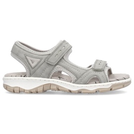 Sandalias cómodas Rieker W RKR674 gris 16
