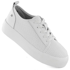 Zapatos Filippo W PAW524 de piel blanco 16