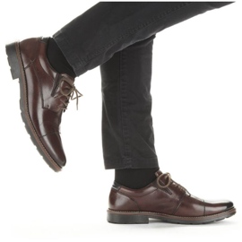 Zapatos con banda elástica Rieker M 15320-25 marrón 33