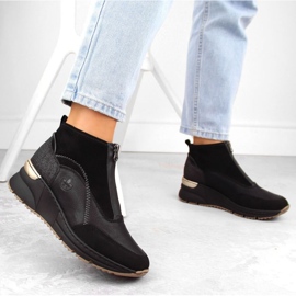 Rieker N6361-00 cuñas negras negro 26