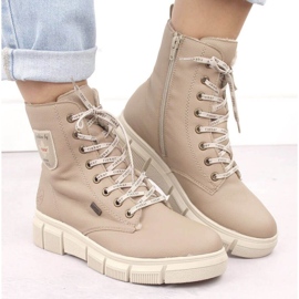Botas de mujer Rieker con beige RKR557B 29