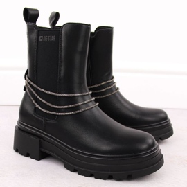 Botas de piel Big Star W INT2053 INT2053 negro 13