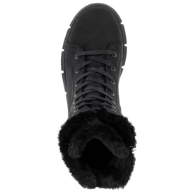 Botas Rieker RKR743 con pelo negro 23