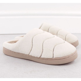 Zapatillas de estar por casa Unisoft W 6622 EVE466B de pelo beige 14