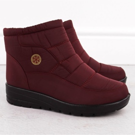 Botas aislantes de mujer News con cuña 5029, rojo 11