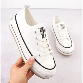 Zapatillas de zapatillas en la plataforma Big Star White Nn274205 blanco 13