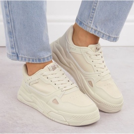 Big Star Zapatos deportivos femeninos grandes estrellas nn274668 beige 12