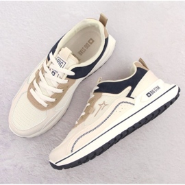 Big Star Zapatos deportivos femeninos grandes estrellas nn274a092 blanco beige 13