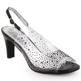 Potocki W WS43317 WOL284A sandalias de tacón alto negro 13