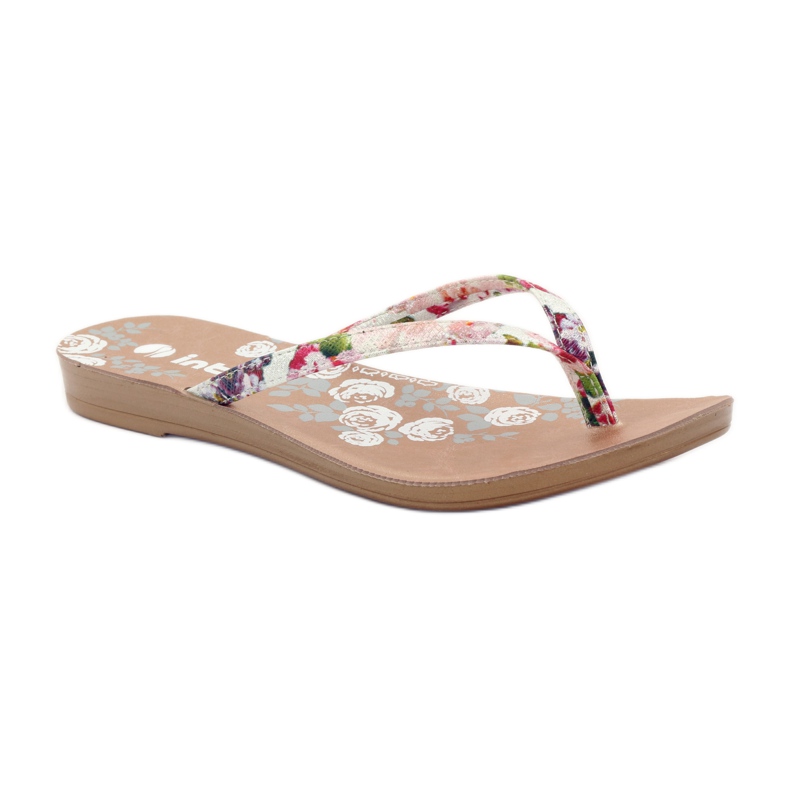 Chanclas flores INBLU IR01 rosa amarillo verde púrpura 1
