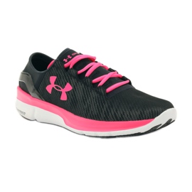 Zapatillas Under Armour Speedform Turbulence Run negro rosa 1