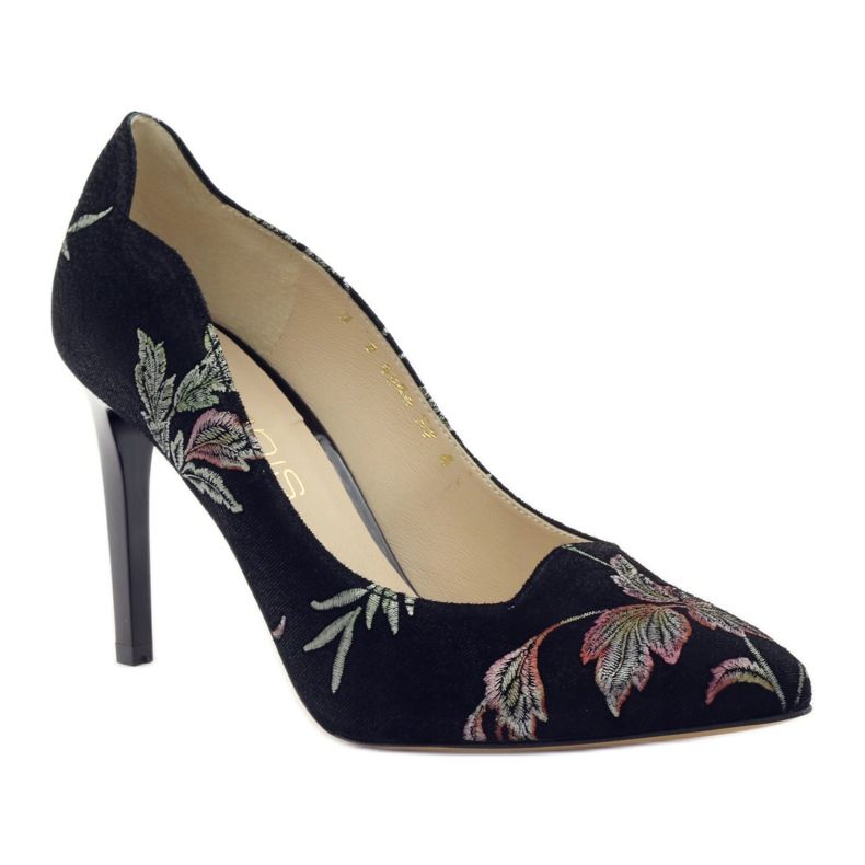 Anis Pumps On A Pin Embroidery 4566 negro 1