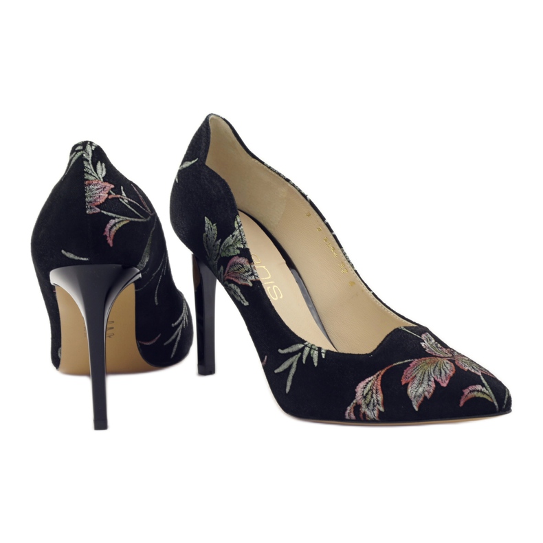 Anis Pumps On A Pin Embroidery 4566 negro 4