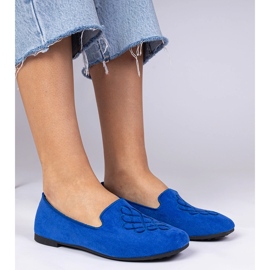 Ballerinas de Ecosam y bordados de Blue Women's azul 1 Ballerinas de Ecosam y bordados de Blue Women's azul 1
