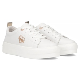 Zapatillas de deporte de cuero Filippo DP3533/25 Wh White blanco 8