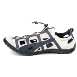 Olivier Zapatos de bicicleta de cuero para hombres 262 kz blanco 2