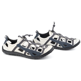 Olivier Zapatos de bicicleta de cuero para hombres 262 kz blanco 4