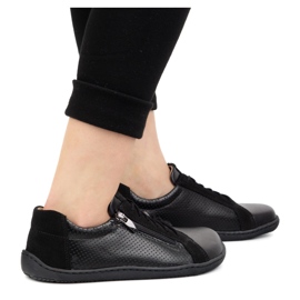 Olivier Minimalista Barefoot de mujeres Perfoot 1243 Negro 12