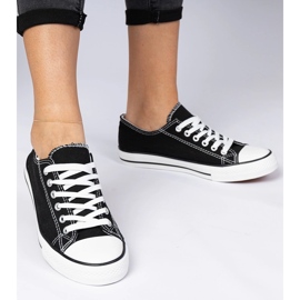 Zapatillas clásicas negras de mujer. negro 1