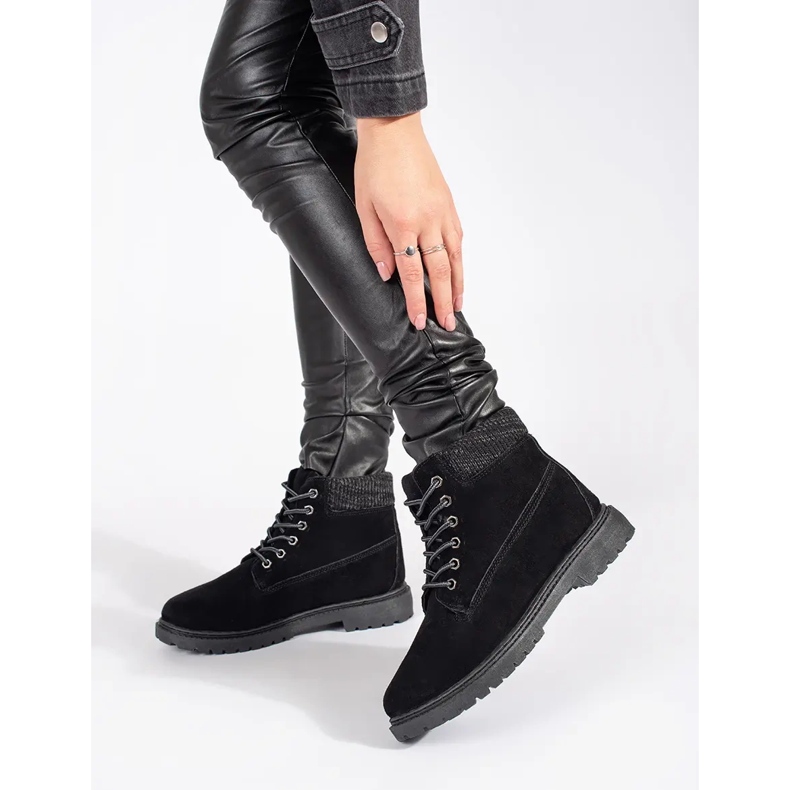 Original Walkman Shoes botas de cuero negro 1