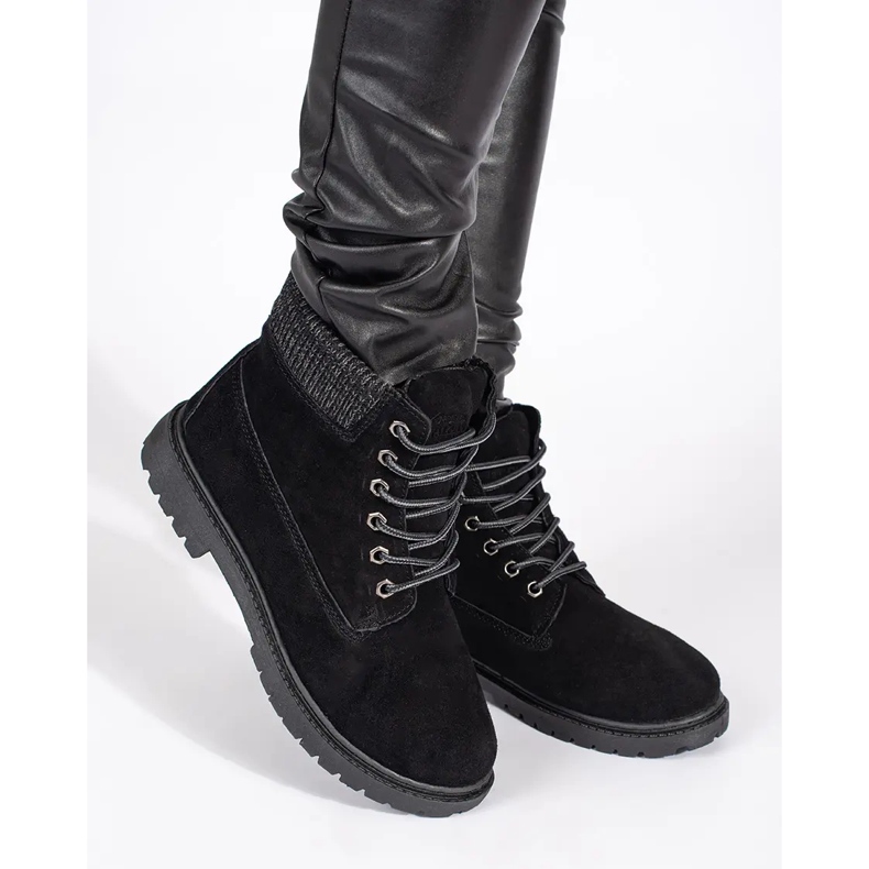 Original Walkman Shoes botas de cuero negro 2