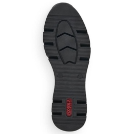 Zapatos cuña Rieker W N6304-80 piel blanco 22