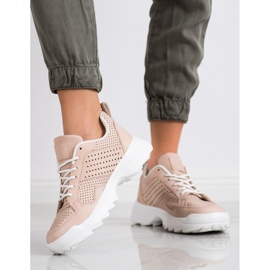 Kylie Zapatillas deportivas ligeras caladas rosa 1