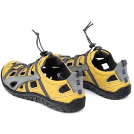 Olivier Zapatos de bicicleta de cuero para hombres 262 kz amarillo 5