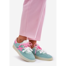 Zapatos deportivos bajos para mujeres con estampado de leopardo de rosa menta rosado 1 Zapatos deportivos bajos para mujeres con estampado de leopardo de rosa menta rosado 1