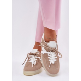 Zapatos deportivos bajos de mujer beige 3