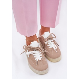 Zapatos deportivos bajos de mujer beige 5