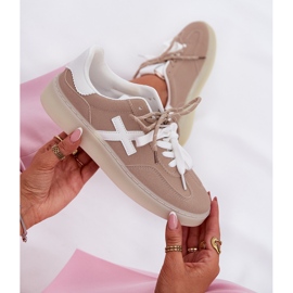Zapatos deportivos bajos de mujer beige 9
