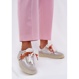 Zapatos deportivos bajos de plata para mujeres 2