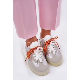 Zapatos deportivos bajos de plata para mujeres 5