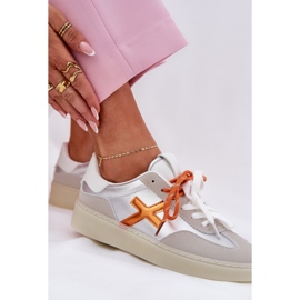 Zapatos deportivos bajos de plata para mujeres 7