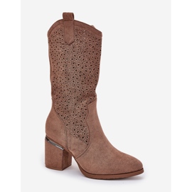 S.Barski Botas abiertas Cowboy S. Barski Hy51-238 Brown marrón 4