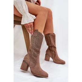S.Barski Botas abiertas Cowboy S. Barski Hy51-238 Brown marrón 7