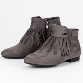 Vinceza Botines planos gris oscuro 2