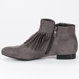 Vinceza Botines planos gris oscuro 3