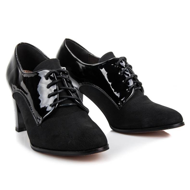 Zapatos lacados Vinceza negro 1