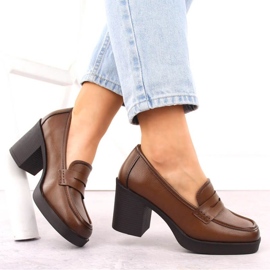 Zapatos de tacón Potocki W 12451 WOL265B marrón 12